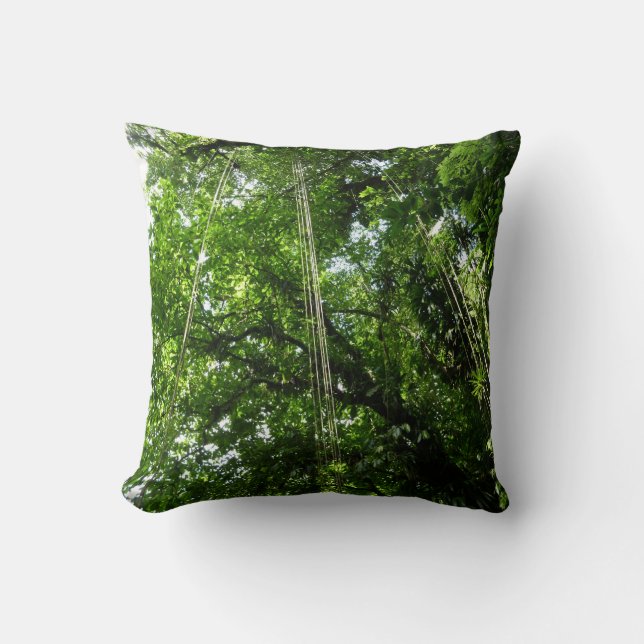 Coussin Jungle Ropes Rainforest Photographie (Recto)