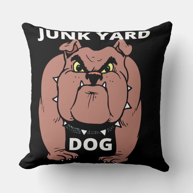 Coussin Junk Yard Chien (Recto)