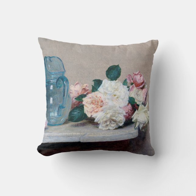Coussin Jus de rose et de verre, Henri Fantin-Latour (Recto)