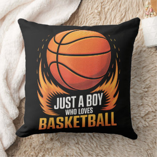 Coussin Just A Boy Who Loves Basketball