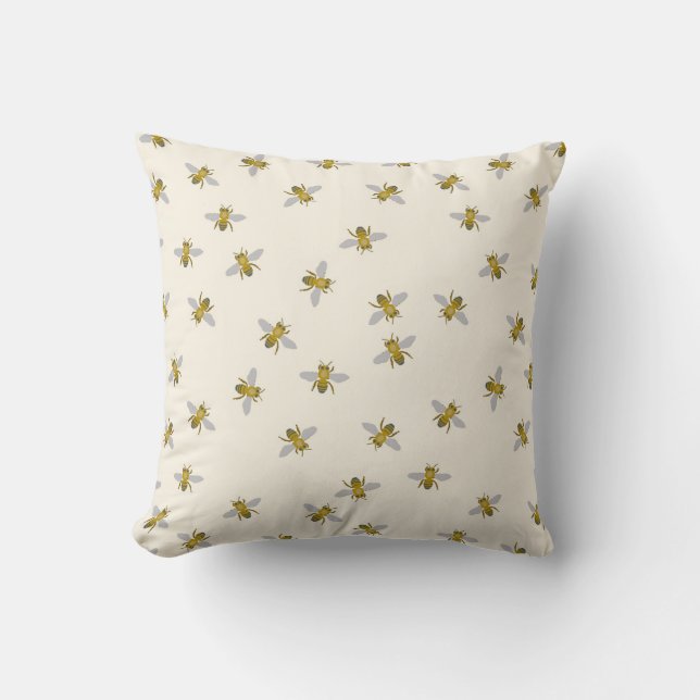 Coussin juste petites abeilles (Recto)