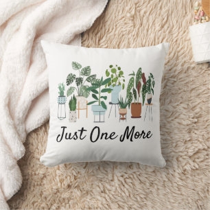 Coussin Juste un autre t-shirt de plante, Dame de plante J
