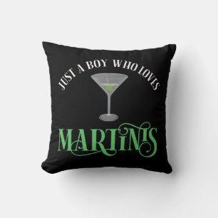 Coussin Juste Un Garçon Qui Aime Les Martinis