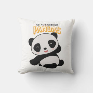 Coussin Juste Une Fille Qui Aime Les Pandas