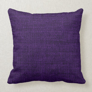 Coussin Jute rustique de toile de toile de jute pourpre