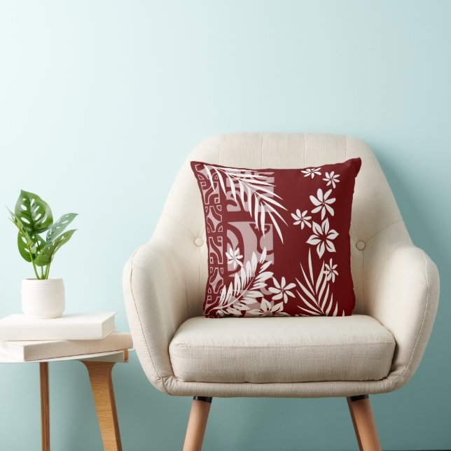Coussin KAILI (Rouge bordeaux) (Chaise)