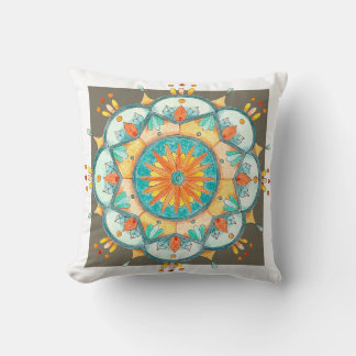 Coussin Kaleidoscope 1 Mandala Coloré