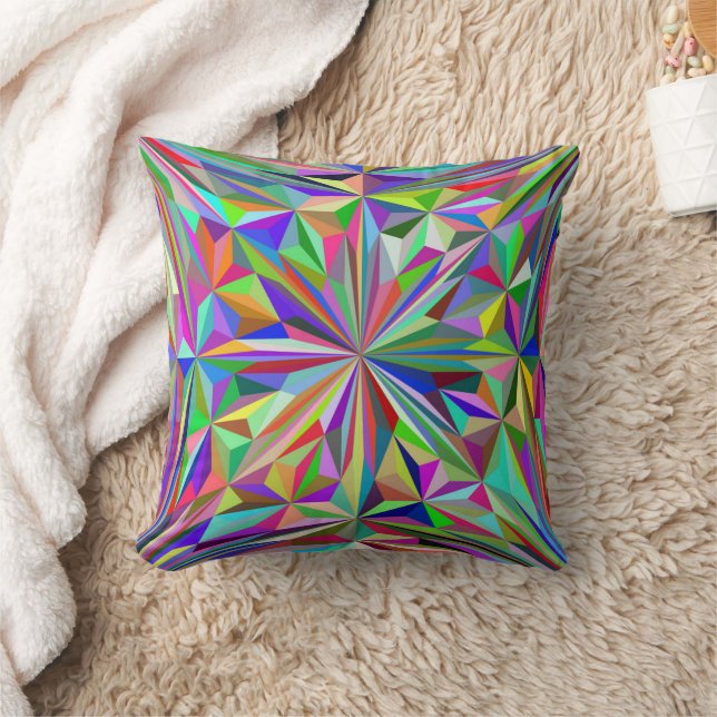 Coussin kaléidoscope Abstrait (Couverture)