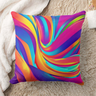 Coussin Kaleidoscope Abstrait Burst