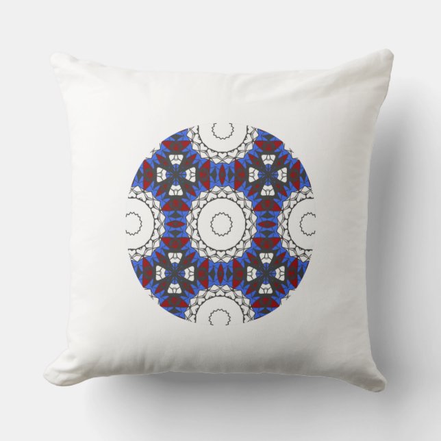 Coussin Kaléidoscope du quatrième volume art neuf (Recto)