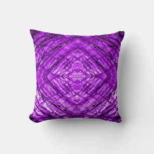 Coussin Kaléidoscope en verre violet Texture