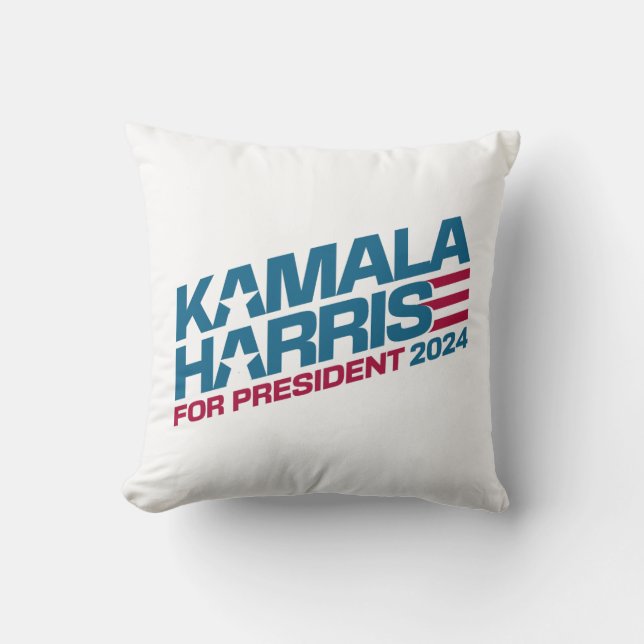 Coussin Kamala Harris 2024 Pour La Campagne Électorale (Recto)