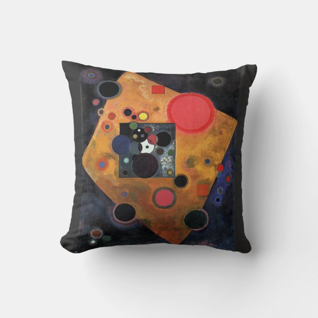 Coussin Kandinsky - Accent en rose, (Recto)