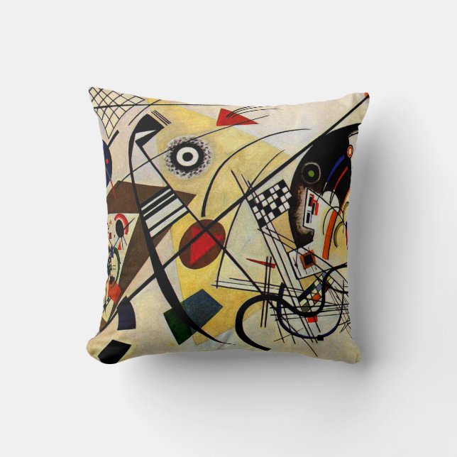 Coussin Kandinsky - Ligne Transverse (Recto)