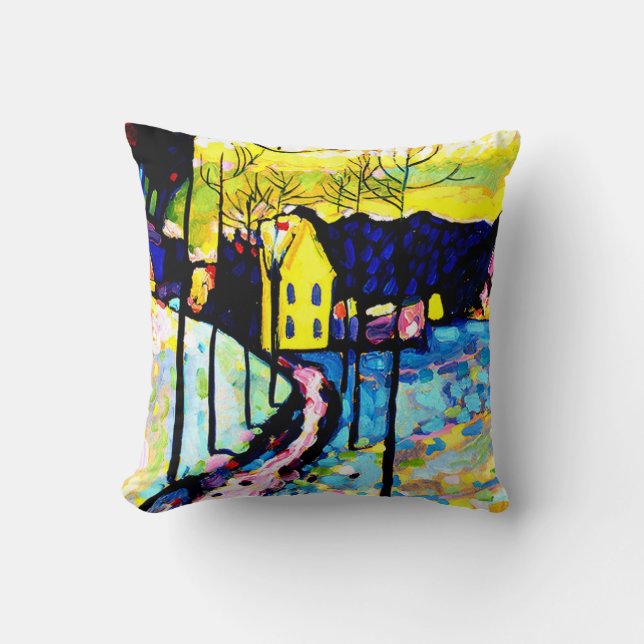 Coussin Kandinsky - Paysage hivernal (Recto)