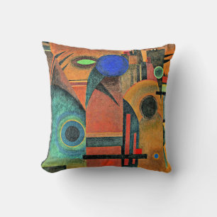Coussin Kandinsky - Silence marron