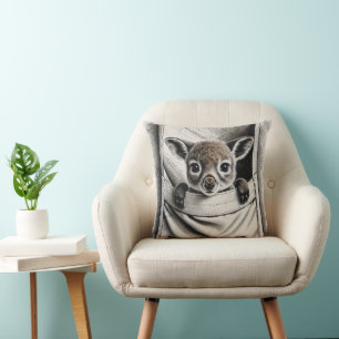 Coussin Kangaroo, Joey Design pour bébé mignon