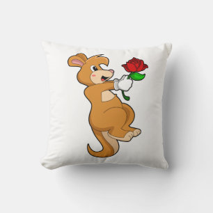 Coussin Kangaroo with Flower