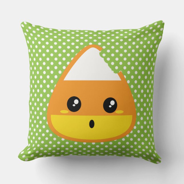 Coussin Kawaii Candy Corn Jeu d'oreiller (Recto)