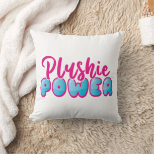 Coussin Kawaii Cute rose bleu Plushie puissance