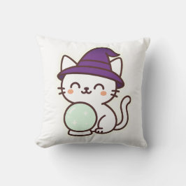 Coussin Kawaii Halloween Chat - Magique & Adorable Éffraya