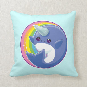 Coussin Kawaii Narwhal