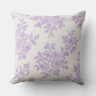 Coussin Kaye and Summer Lavender Flowers