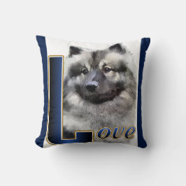 Coussin Keeshond LOVE Cadfts