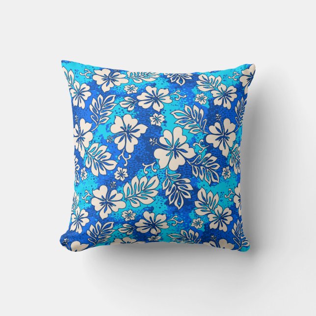 Coussin Ketmie en forme de coeur hawaïenne de Pua Aloha (Recto)