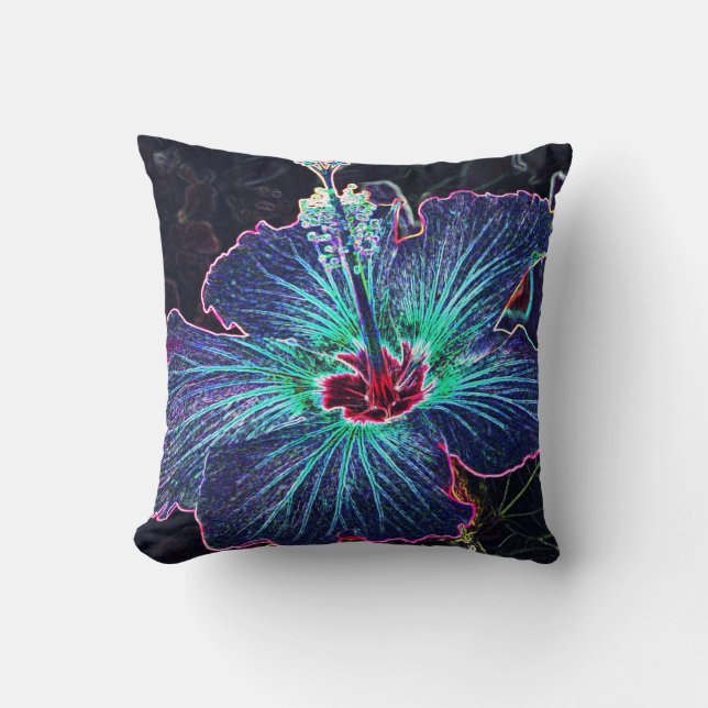 Coussin Ketmie foncée (Recto)