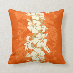 Coussin Ketmie hawaïenne de Waikoloa florale