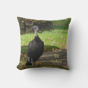 Coussin Kevin The Turkey - Old Wethersfield, CT (2 côtés)