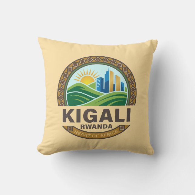 Coussin Kigali Rwanda Africa (Recto)