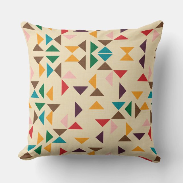 Coussin Kilim triangle pattern (Recto)