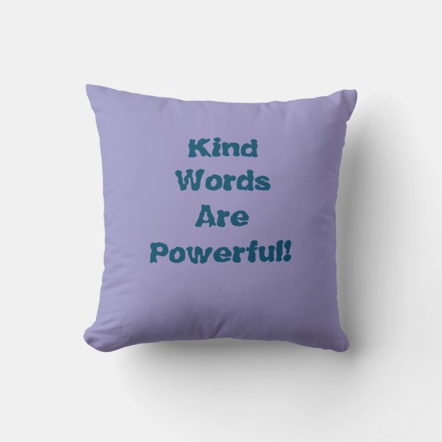 Coussin Kind Words (Purple) (Recto)