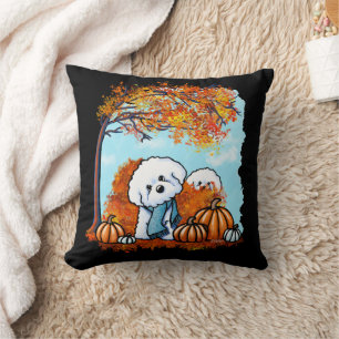 Coussin KiniArt Automne Bichon Frise