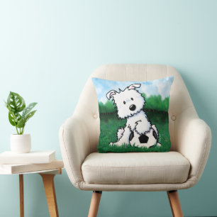 Coussin KiniArt Football Westie Chiot