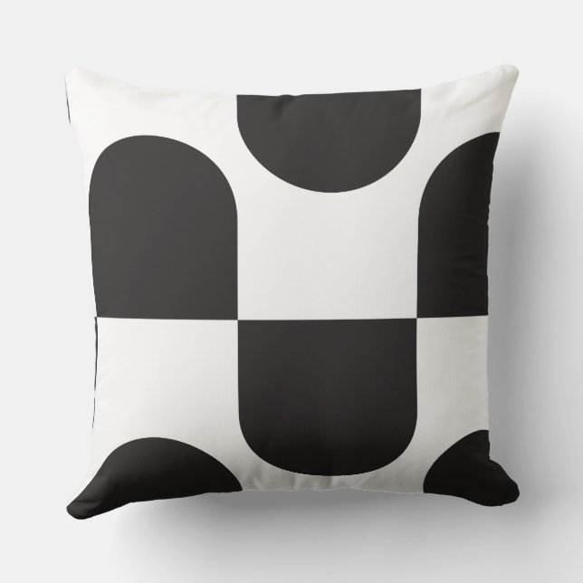 Coussin Kismet noir & blanc (Verso)