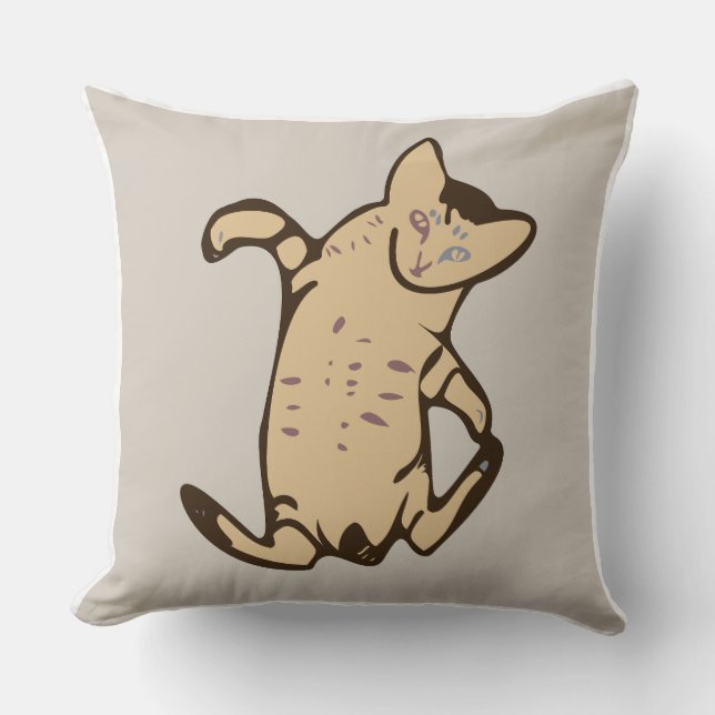 Coussin Kitten Throw Pillow (Recto)