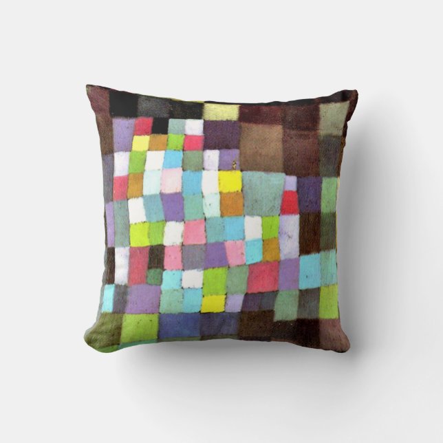 Coussin Klee Abstraction avec référence...Arbre (Recto)