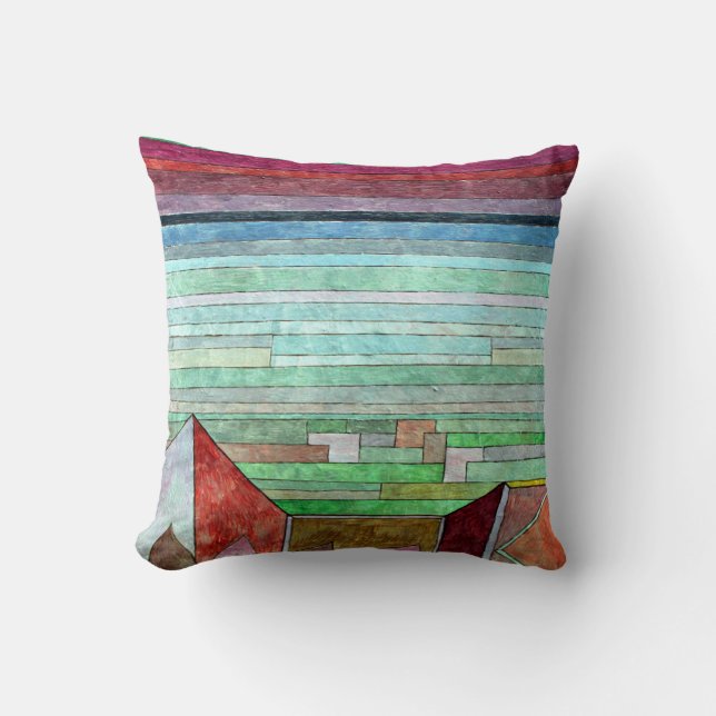 Coussin Klee - Vue sur le pays fertile (Recto)
