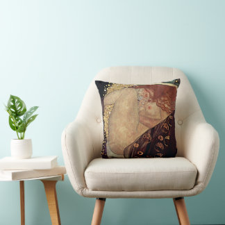 Coussin Klimt Danae Gold Art Nouveau Pillow