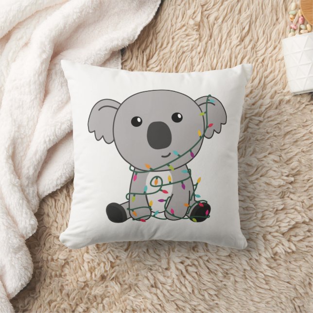 Coussin Koala Noël Neige Animaux d'hiver Koalas (Couverture)