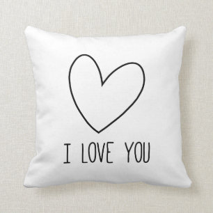 Coussin Kussen Hart I Love You