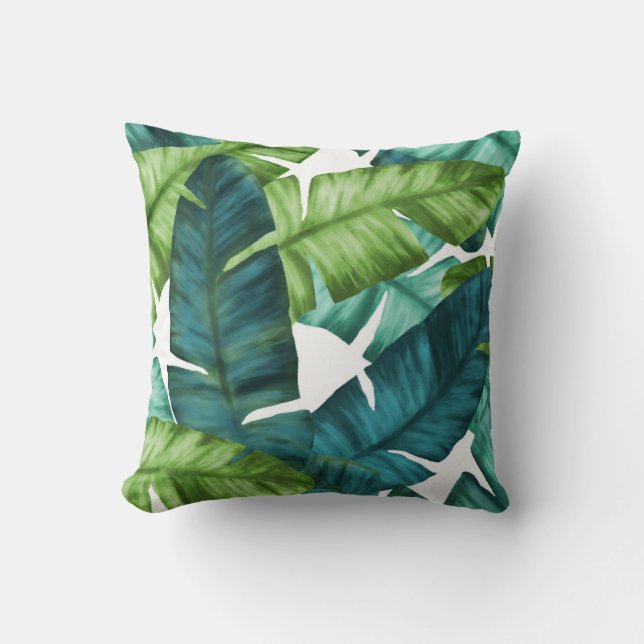 Coussin La banane tropicale part du motif unique (Recto)