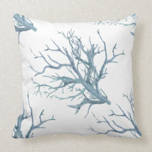 Coussin La barrière de corail en bleu