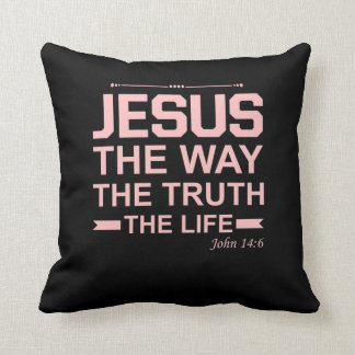Coussin La Bible chrétienne Verse Jésus Vérité Vérité Vie