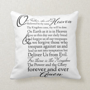 Coussin La Bible contre l'Coussin, écritures de prière d