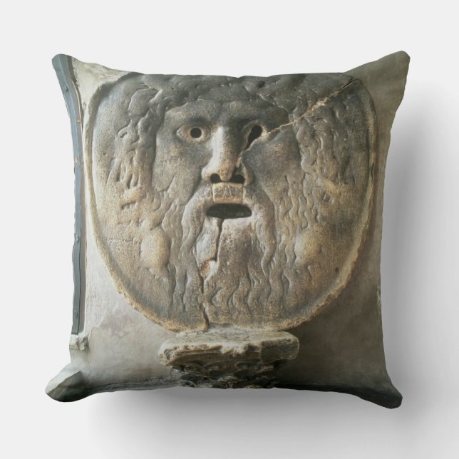 Coussin La Bocca di Verita (la bouche de vérité) (photo) (Recto)