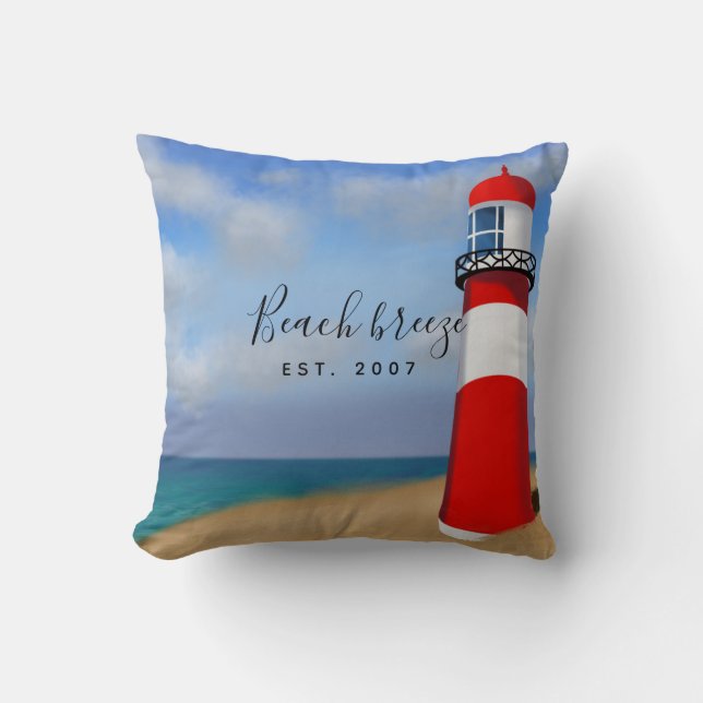 Coussin La brise de plage (Recto)